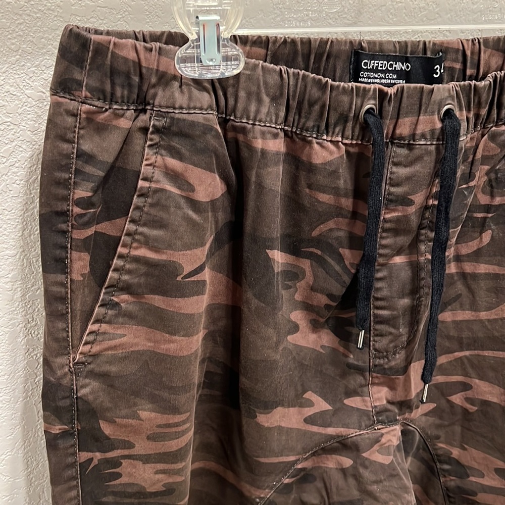 Cotton On - Camo Cuffed Chino Joggers - Slim Fit - Size 34 - Picture 3 of 7